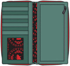 LOUNGEFLY Disney Villains Scene Queen of Hearts Wallet