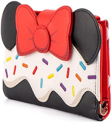 LOUNGEFLY Disney Minnie Sweets Collection Flap Wallet