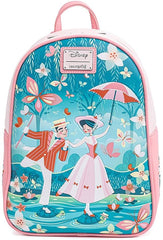 LOUNGEFLY Disney Mary Poppins Jolly Holiday Womens Double Strap Shoulder Bag Purse