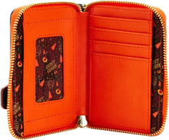 LOUNGEFLY Disney Pixar Moments Cozy Cone Zip Around Wallet Cars One Size