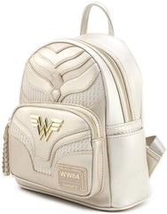 LOUNGEFLY x DC Comics Wonder Woman Metallic Cosplay Mini Backpack