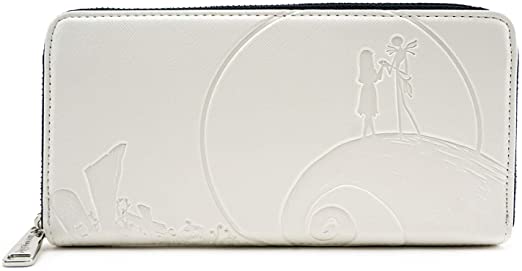 LOUNGEFLY x Nightmare Before Christmas Jack and Sally Debossed Zip-Around Wallet