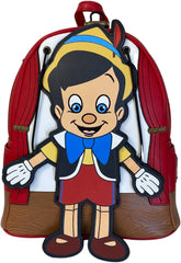 LOUNGEFLY Disney Pinnochio Marionette Womens Double Strap Shoulder Bag Purse