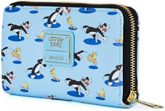 LOUNGEFLY x Looney Tunes Tweety and Sylvester Zip-Around Wallet
