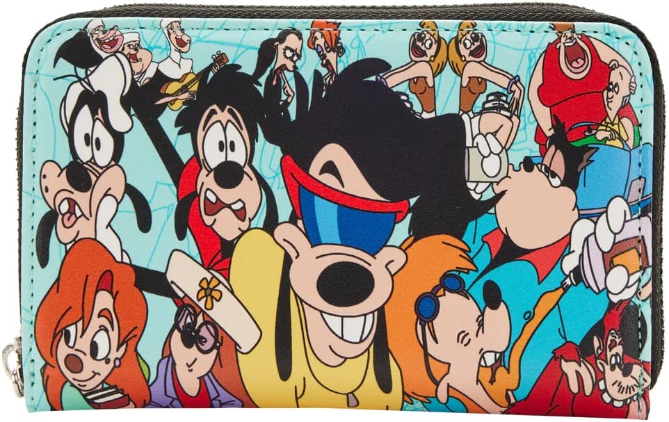 LOUNGEFLY A Goofy Movie Moments Zip Around Wallet