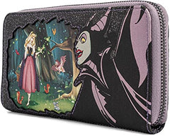LOUNGEFLY Disney Villains Scene Maleficent Sleeping Beauty Wallet