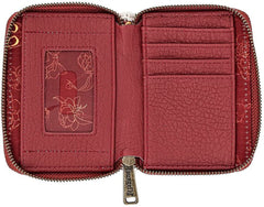 Loungefly Marvel Spiderman Floral Zip Around Wallet