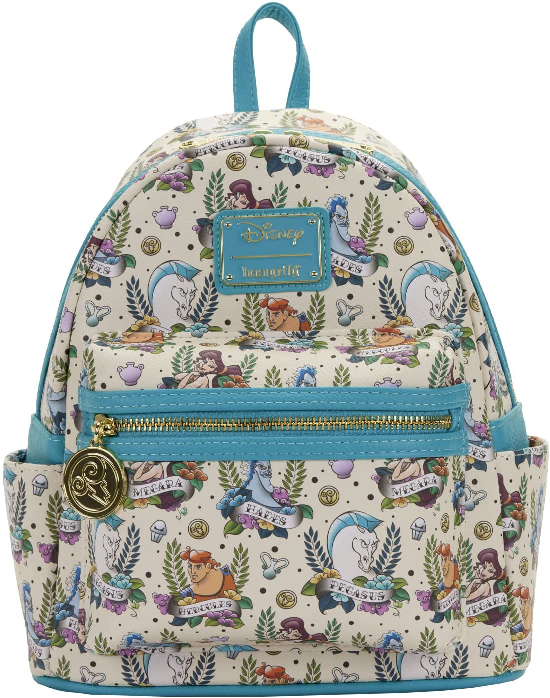 LOUNGEFLY x Disney Hercules Tattoo Mini Backpack