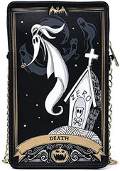 LOUNGEFLY X Disney Nightmare Before Christmas Tarot Card Passport Crossbody