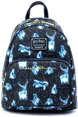 LOUNGEFLY Harry Potter Expecto Patronus All Over Print Womens Double Strap Shoulder Bag Purse Brand: Loungefly