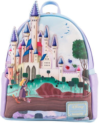 LOUNGEFLY Disney Princess Castle Series Sleeping Beauty Womens Mini Backpack
