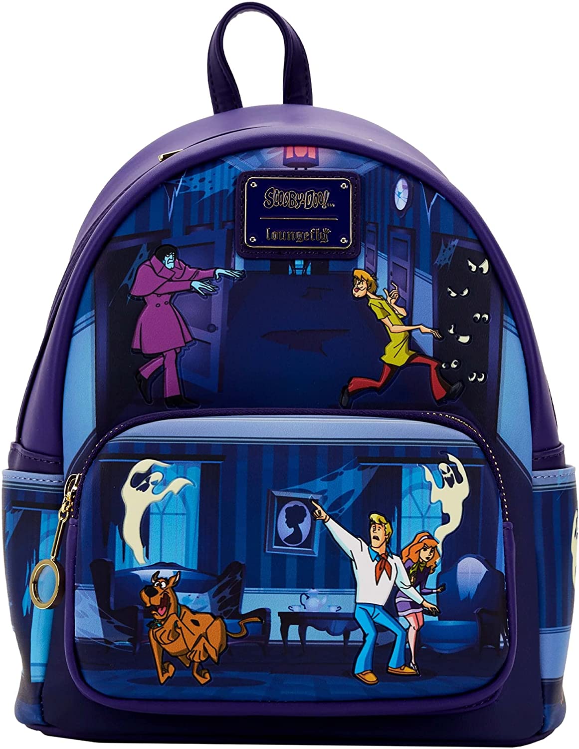 LOUNGEFLY Scooby Doo Monster Chase Womens Double Strap Shoulder Bag Purse