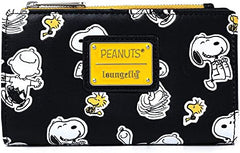 LOUNGEFLY Peanuts Snoopy and Woodstock All Over Print Wallet