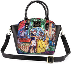 Loungefly Disney Princess Castle Series Belle Crossbody Bag
