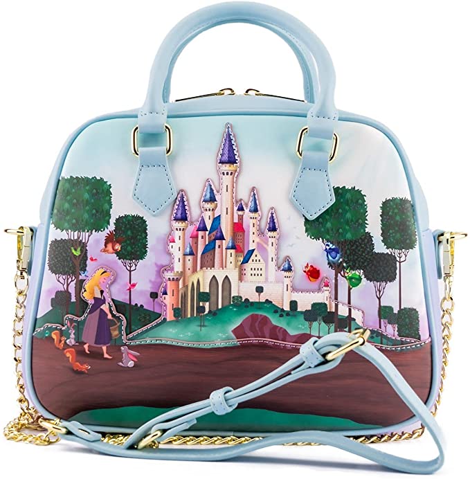 LOUNGEFLY Disney Princess Castle Sleeping Beauty Crossbody