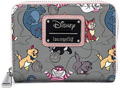 LOUNGEFLY Disney Cats Faux Leather Zip Around Wallet
