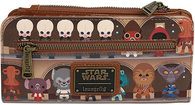 LOUNGEFLY Star Wars Cantina Scene Bifold Wallet