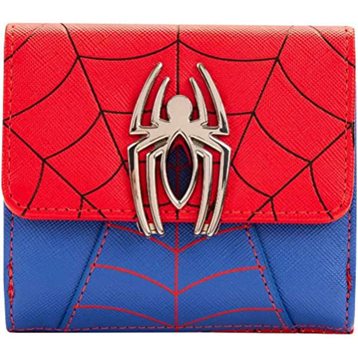 LOUNGEFLY Marvel Spider Man Color Block Wallet