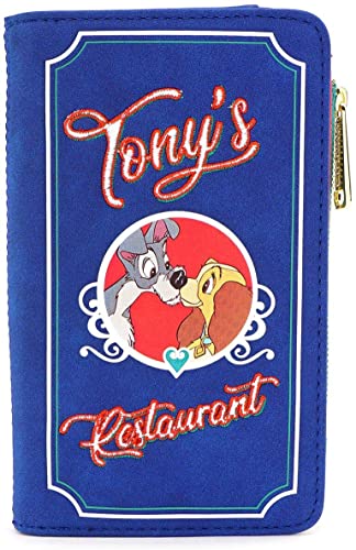 Loungefly Disney Lady and the Tramp Tony's Menu Bi-Fold Wallet