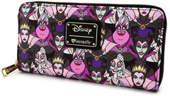 LOUNGEFLY Disney Villains All Over Print Wallet