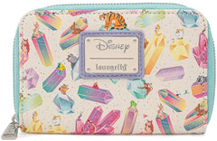 LOUNGEFLY Disney Crystal Sidekicks Zip Around Wallet
