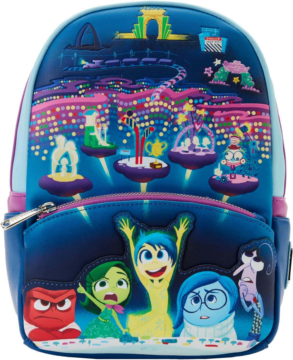 LOUNGEFLY Pixar Moments Inside Out Control Panel Double Strap Shoulder Bag