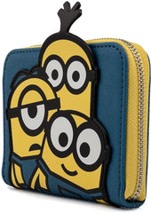 LOUNGEFLY Triple Minion Zip Around Wallet