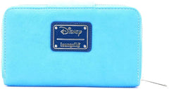 LOUNGEFLY Lilo and Stitch Pineapple Stitch Chenille Snap Wallet, Blue, Standard