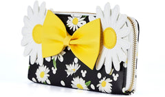 LOUNGEFLY Disney Minnie Mouse Daisies Zip-Around Wallet Minnie Mouse One Size