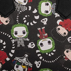 LOUNGEFLY Pop by LF Beetlejuice AOP Zip Around Wallet