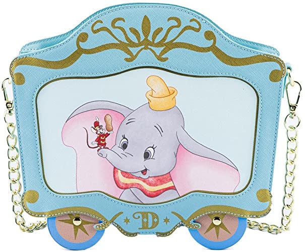 LOUNGEFLY Disney Dumbo 80th Anniversary Train Car Crossbody Bag