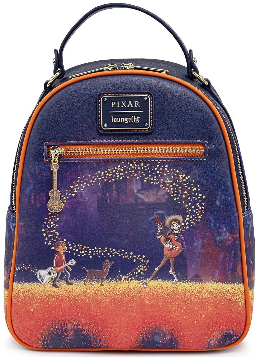 Loungefly Coco Marigold Bridge BlueOrange Mini Backpack