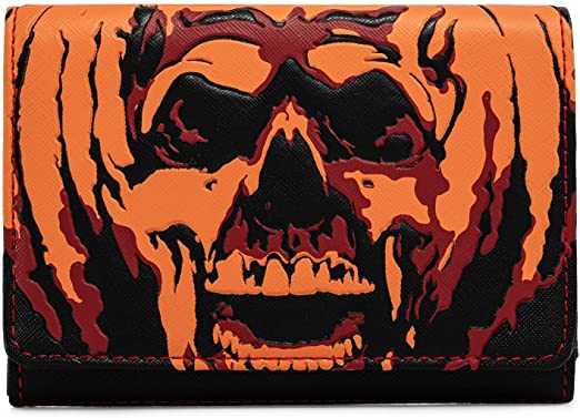 LOUNGEFLY Halloween II Michael Myers Pumpkin Trifold Wallet