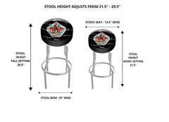 ARCADE1UP Final Fight Adjustable Stool, 21.5" to 29.5"