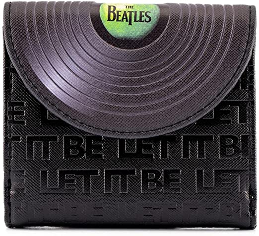 LOUNGEFLY The Beatles Let It Be Vinyl Record Faux Leather Wallet