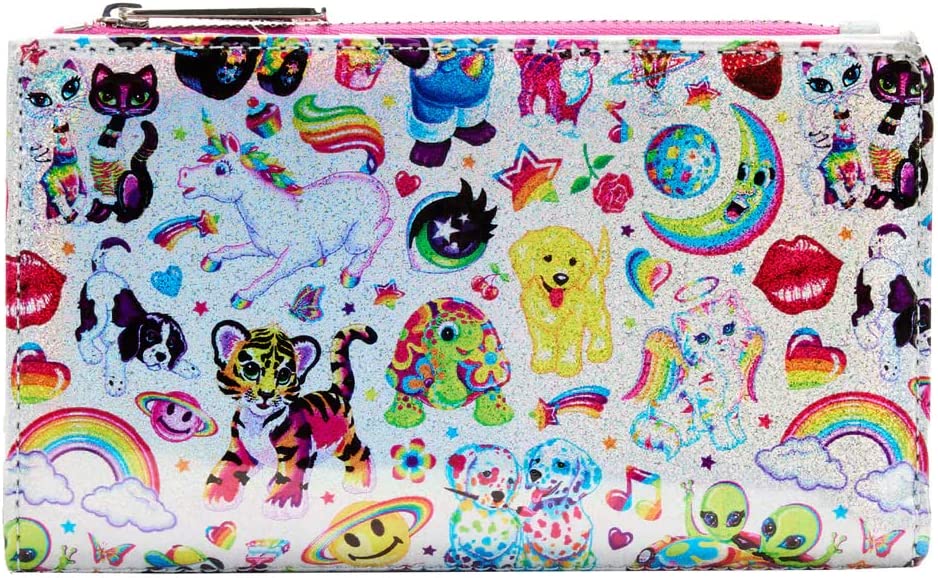 LOUNGEFLY Lisa Frank Iridescent Flap Wallet