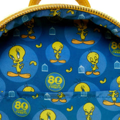 LOUNGEFLY Looney Tunes Tweety Plush Womens Double Strap Shoulder Bag Purse