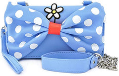 Loungefly Positively Minnie Polka Dot Wristlet Crossbody Bag