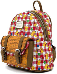Loungefly Pokemon Pikachu Picnic Basket Double Strap Shoulder Bag