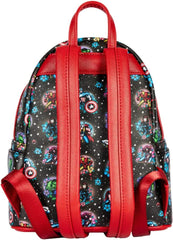 LOUNGEFLY Marvel Avengers Tattoo Womens Double Strap Shoulder Bag Purse