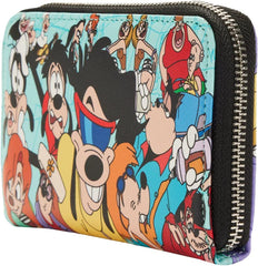 LOUNGEFLY A Goofy Movie Moments Zip Around Wallet