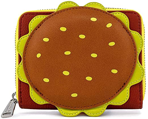 LOUNGEFLY x Nickelodeon Spongebob Plankton Krabby Patty Zip Wallet