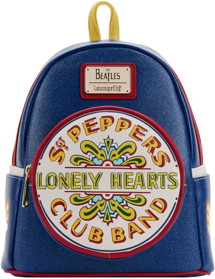 LOUNGEFLY The Beatles SGT Peppers Womens Double Strap Shoulder Bag Purse