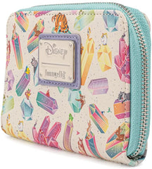 LOUNGEFLY Disney Crystal Sidekicks Zip Around Wallet
