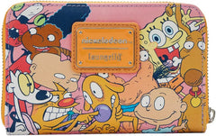 LOUNGEFLY Nickelodeon Nick 90s Zip Around Wallet