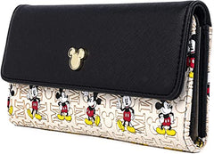 LOUNGEFLY Disney Mickey Mouse Hardware Faux Leather Wallet