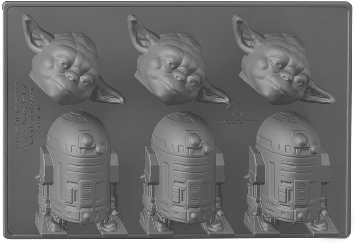Underground Toys Yoda & R2 Star Wars Home Kitchen Ice Cube Tray