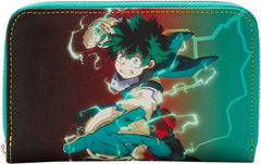 LOUNGEFLY My Hero Academia Deku Zip Around Wallet