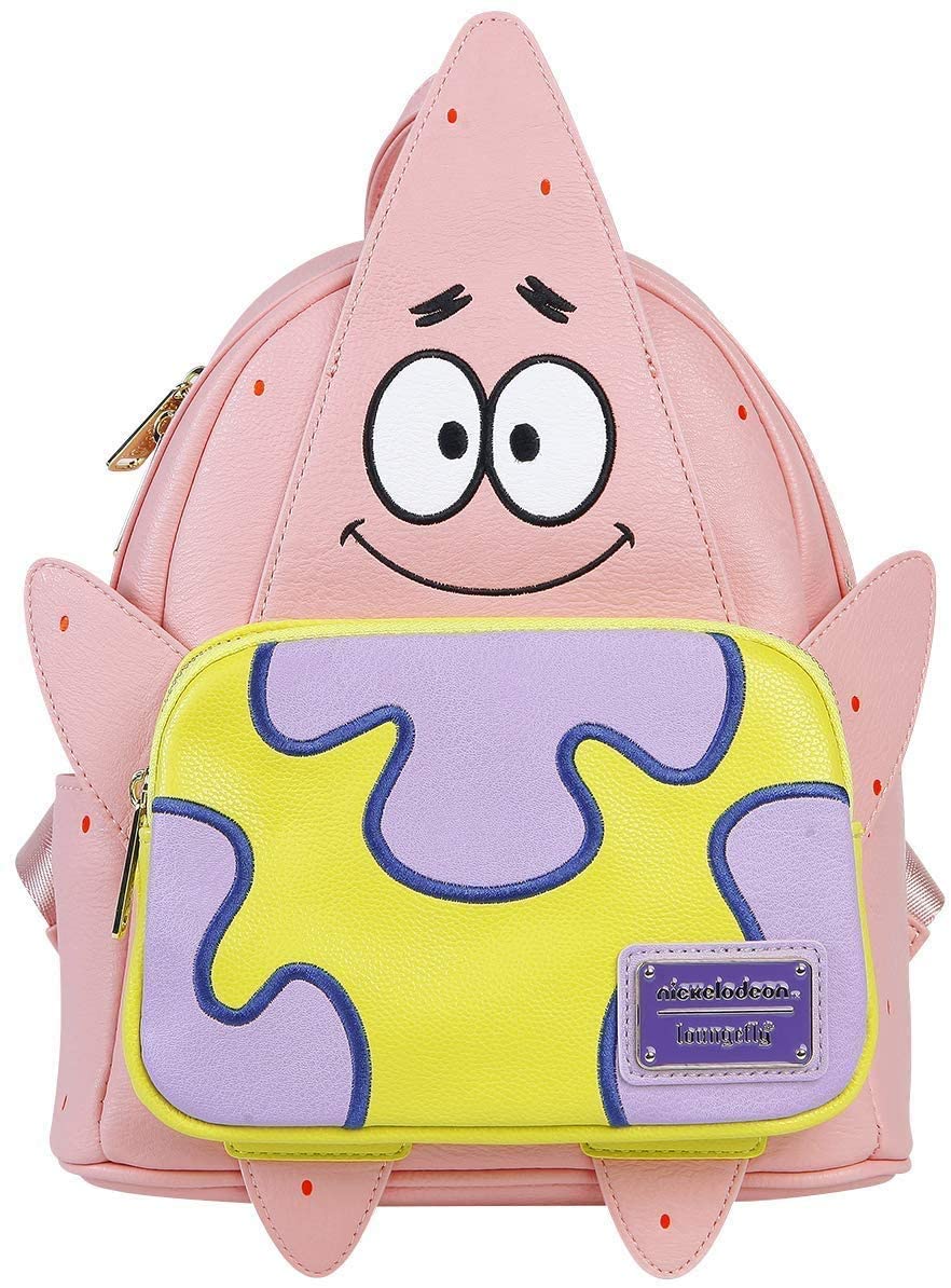 LOUNGEFLY SpongeBob Patrick Faux Leather Mini Backpack Standard