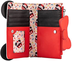 LOUNGEFLY Disney Minnie Sweets Collection Flap Wallet